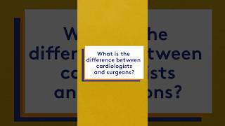 What is the difference between cardiologists and surgeons [upl. by Aruasor617]