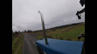 New Holland 7840turbo straight pipe sound [upl. by Ninnahc565]