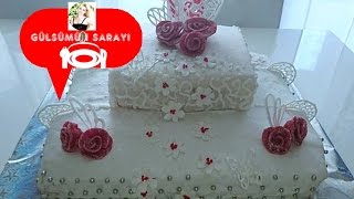 Canim kizim  Hochzeit  Geburtstag Torte  Dügün pastasi  Torte  Cake  Gülsümün Sarayi [upl. by Nolitta445]