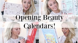 Opening Beauty Advent Calendars  Charlotte Tilbury The Body Shop Clarins amp More [upl. by Klein]