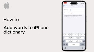 How to add words to iPhone dictionary  iOS  2025 [upl. by Rramed392]