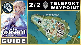 Genshin Impact Mondstadt Teleport Waypoint  22  Exploration Guide [upl. by Frederico]