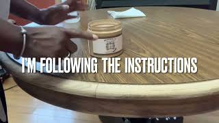 Transforming A 1979 Solid Oak Table laminate table top To Wood [upl. by Risay]