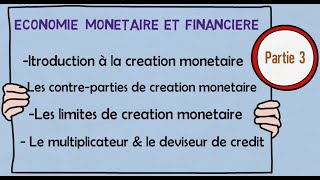 Economie monetaire et financière S3 Quelle sont les limites de la création monétaire [upl. by Iggie359]