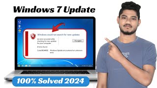 How to Fix Windows Could Not Search for New Updates 2024  Solve Windows 7 Update Error 80072efe [upl. by Resee744]