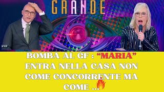 Bomba al GF Maria entra in gioco e stravolge tutto  quot Fan increduliquot [upl. by Ybba]