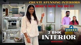 MrampMrsChandrakanth  3BHK Manikonda  Home Interior Design home luxuryhomes luxuryinteriors [upl. by Viviene]