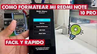 COMO FORMATEAR UN REDMI NOTE 10 PRO [upl. by Lisha]