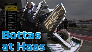 F1  Bottas in the wrong pit  Great Britain FP1 2019 [upl. by Cheshire]