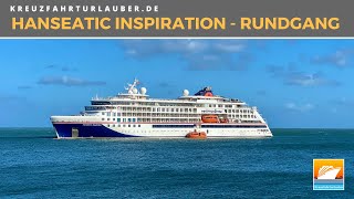 HANSEATIC inspiration  Die Highlights im Rundgang  HapagLloyd Cruises [upl. by Hillier]