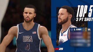 NBA 2K25 Top5 3PT Shooters amp Ball Handlers [upl. by Sibeal]