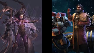 Kerrigan vs Mengsk 1v1 c245 Direct Strike  Commanders SC2 [upl. by Niawtna]