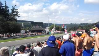 F1 Spa 2016  Start  Kemmel Straight [upl. by O'Conner224]