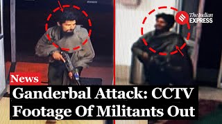 Ganderbal Attack CCTV Footage Shows Militants with M4 Rifle and AK47  Jammu Kashmir Terror Attack [upl. by Nabila]