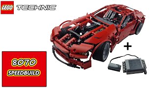 Lego Technic 8070 Super Car Speed Build [upl. by Evetta]