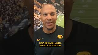 Iowa running backs coach Ladell Betts updates 2025 recruiting [upl. by Miof Mela]