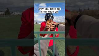 POV YOU TRIED TO STRIP YOUR OWN QB 🤦🏽‍♂️ football funny shorts nfl [upl. by Kcirrek693]