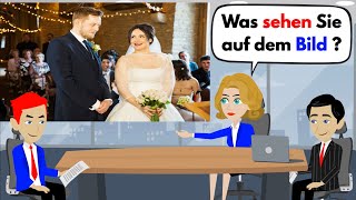 Deutsch lernen  Bildbeschreibung B1  DTZ amp Telc amp ÖSD  Prüfung 2022  Hochzeit amp Lesen [upl. by Ivory]