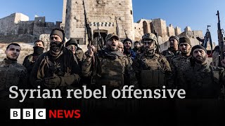 Syrian rebels extend shock offensive after capturing Aleppo  BBC News [upl. by Hallvard]