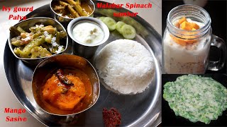 Daily Vlog  Simple and tasty Veg recipes  Malabar Spinach  Mango recipe [upl. by Jessey737]