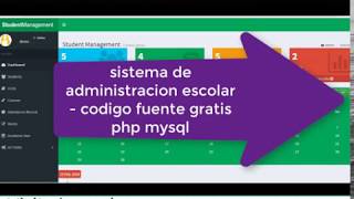 sistema de administracion escolar  codigo fuente gratis php mysql CodeIngniter [upl. by Aimahc]