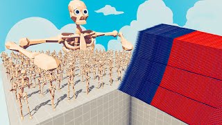 200x SKELETON  1x GIANT vs EVERY GOD  Totally Accurate Battle Simulator TABS [upl. by Lednahs]