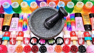 Satisfying Video Mixing Makeup Cosmetics Glitter Squishy Balls into Glossy Slime GoGo Slime ASMR [upl. by Kohsa780]