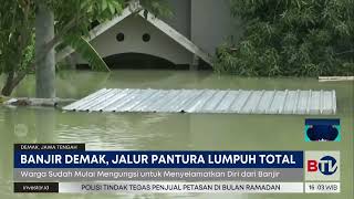 Banjir di Demak Lumpuhkan Jalur Pantura [upl. by Corena]