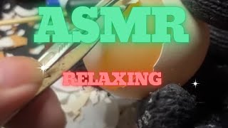 ASMR peel the shiny eggs 4 asmr relaxing [upl. by Arahsit]