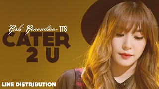 Girls GenerationTTS  Cater 2 U Line Distribution [upl. by Dyana]