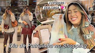 DIA DE PATRICINHA no SHOPPING COMPRAS pra CASA BOLSAS na AREZZO e LUZ DA LUA 🛍️🌟 Cacá Anjos [upl. by Kcuhc]