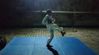 karate kata pinan yondan training in dojo 🔥 viral video [upl. by Airotkiv284]