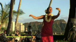 WAIKIKI HULA BY KANOE MILLER WAIKIKI HAWAII USA [upl. by Nnyliak710]