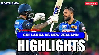 SRI LANKA VS NEW ZEALAND 2 ND ODI  HIGHLIGHTS highlights cricket live slvsnz nzvssl [upl. by Antonin]