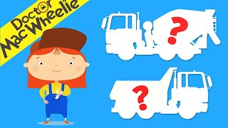 Dessins animés pour enfants Dr McWheelie et les engins de chantier Devinezvous les voitures [upl. by Enylrac]