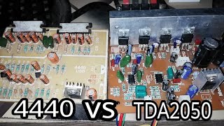 Electronic  4440 ic Vs TDA 2050 hometheater Bord  Output watts and Rms  Amplifier Connection [upl. by Cowden]