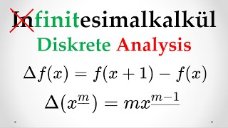 Differenzenrechnung Vom Kalkül der diskreten Analysis [upl. by Idnahr202]