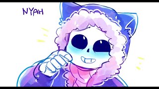 САНС ПРЕВРАЩАЕТСЯ В КОТА  UnderLOVETale 2  An Undertale Dating Sim GAME [upl. by Yenrab]