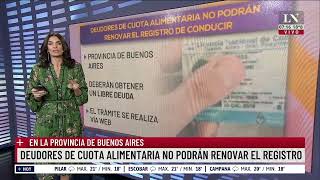 Deudores de cuota alimentaria no podrán renovar el registro [upl. by Enileoj]