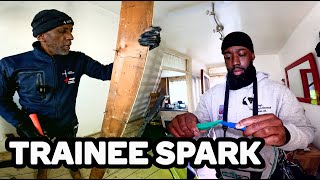 A Day With A Trainee Spark  Ring Circuit Extension For Power Point Electrician In London Vlog [upl. by Ibok399]