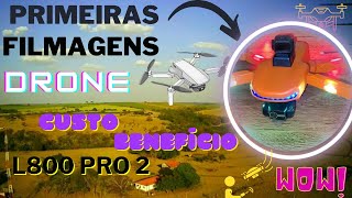 L800 Pro 2 primeiras filmagens App de controle HF GPS drone drones dronevideo 4k gimbal [upl. by Nereids933]