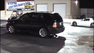 SAAB 97x Aero Vs Chevy Corvette C7 drag race [upl. by Stevens]