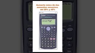 Determinar Aumento Único de dos aumentos sucesivos  Aumentos Sucesivos  Matemática Financiera ✅✅✅ [upl. by Elleirad]