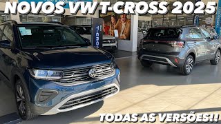 NOVOS VW TCROSS 2025  DIFERENÇAS EXTERNAS DAS VERSÕES 200 TSI COMFORTLINE E HIGHLINE [upl. by Sibell]