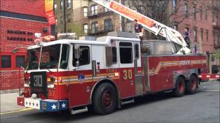 SPECIAL VIDEO OF FDNY LADDER 30 CONDUCTING EQUIPMENT amp LADDER CHECK AT THEIR QUARTERS IN HARLEM [upl. by Libby]