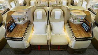 Emirates new B777 First Class Business Premium Economy 2024 Zürich  Dubai 4K [upl. by Dyane8]