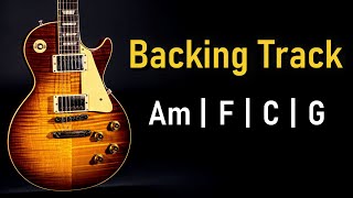 Blues Rock BACKING TRACK A Minor  Am F C G  120 BPM  Guitar Backing Track [upl. by Akimas948]