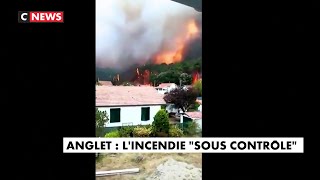 Incendie dAnglet  au moins 100 ha de pinède calcinés le feu est sous contrôle [upl. by Elisabeth]