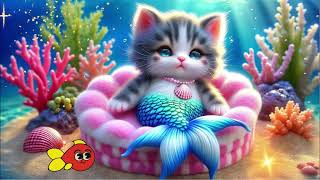 Mermaid catMermaid kitten cat aicat cats catvideos ai [upl. by Aivila]