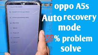 oppo a5s colour recovery mode  oppo a5s auto recovery mode problem [upl. by Etnahs200]